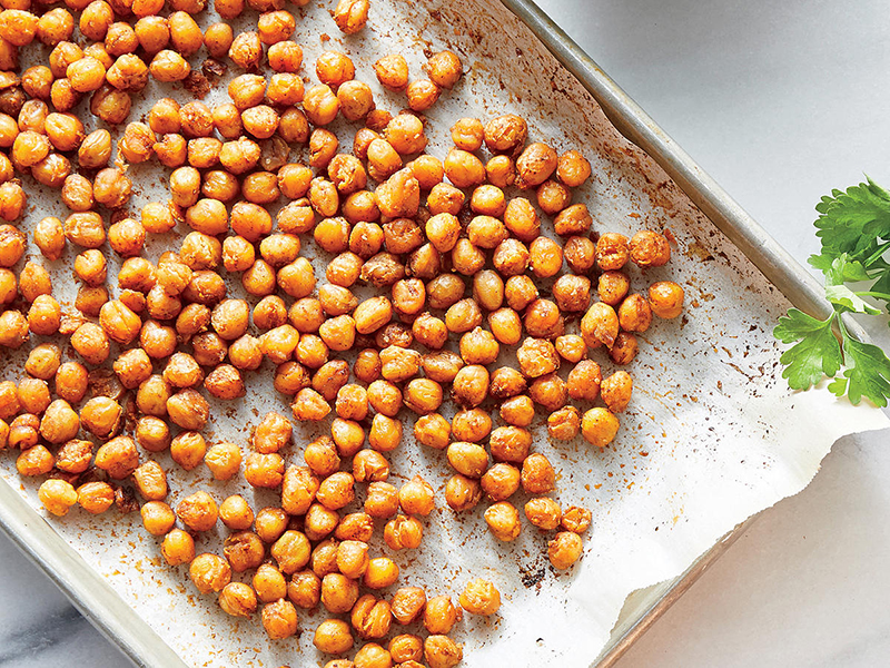 Try roasted chickpeas to avoid cravings in winter, Via: cookinglight.com
