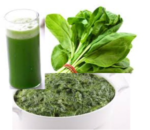 spinach juice n paste